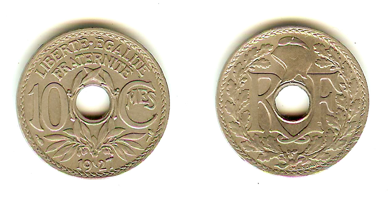 10 centimes Lindauer 1927 SUP